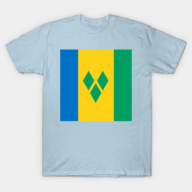 Saint Vincent and the Grenadines flag T-Shirt by flag for all